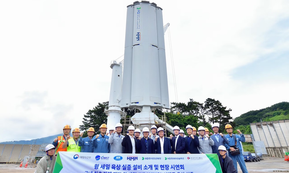 South Korea’s top shipyard debuts its own sail device