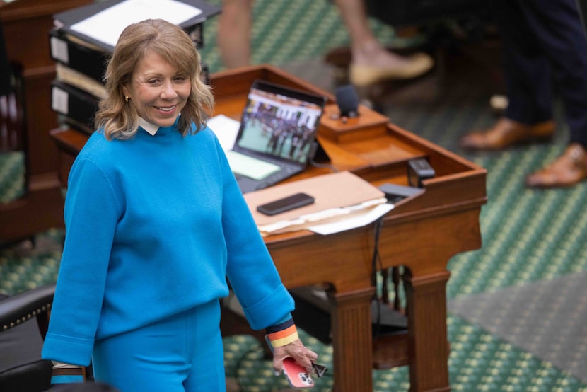 Sen. Joan Huffman, R-Houston, on the Senate floor during the second day of the 89th regular...