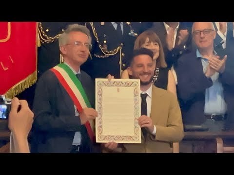 Dries Mertens is Naples Honorary Citizen
