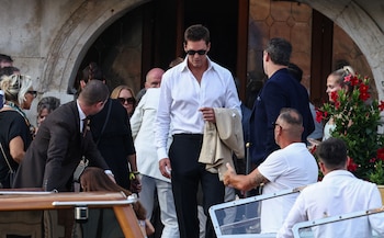 Tom Brady, elegante en Venecia,