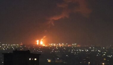 Iran Israel war news live updates: Flames from a fire at the Tehran oil refinery, located south of the capital, are seen burning in the distance on June 15, 2025.