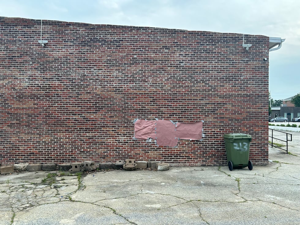 A racial slur was spray-painted on the back of the business, police said.