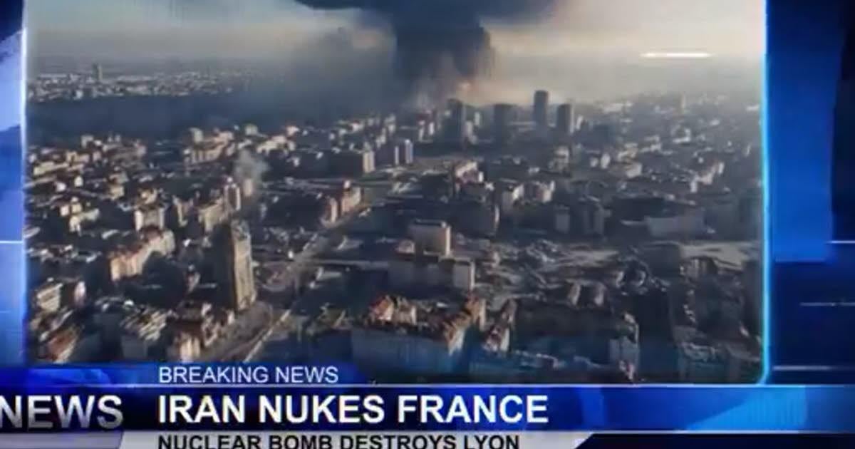Lyon rasée par une bombe nucléaire iranienne en 2027 : l’étrange vidéo d’un ancien premier ministre israélien d’extrême droite