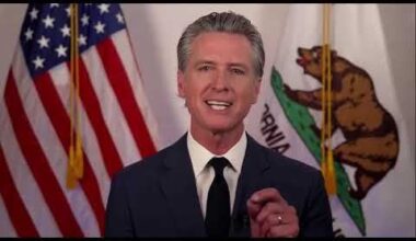 A stirring broadcast by California Governor Gavin Newsom