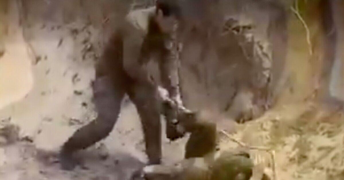 Horror as Russian soldier beats comrade in violent assault as army morale cracks