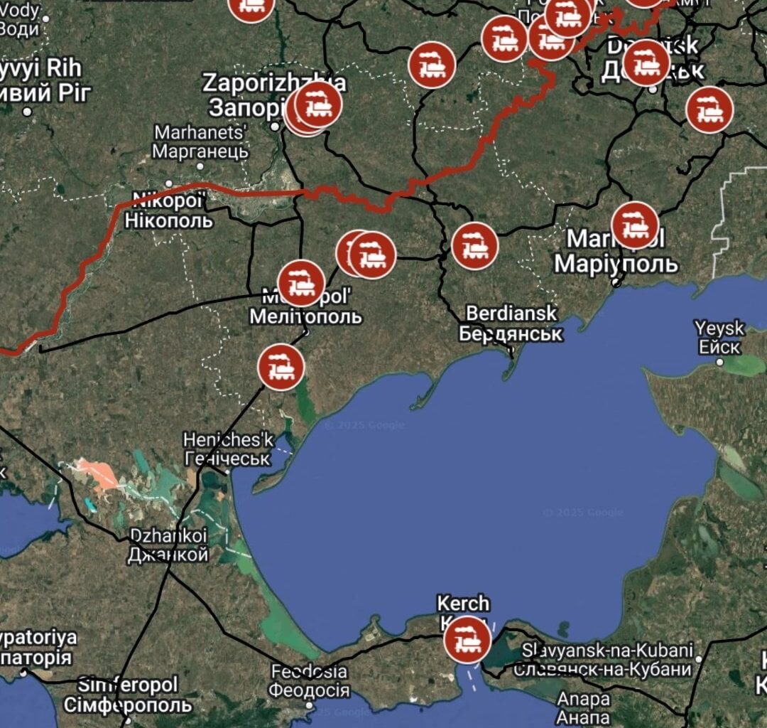 Operation Pavutyna continues: Russian military train destroyed by Ukrainian drones hidden in grain hoppers. Locomotive, 13 tanks, 7 artillery systems, 103 rail cars destroyed