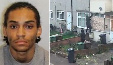 Teens who killed pensioner with fireworks and ran off laughing are jailed
