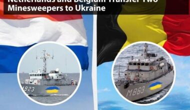 Netherlands and Belgium donated minesweepers BNS Narcis and Zr.Ms. Vlaardingen (now Melitopol) to Ukraine, enhancing Black Sea security, trade routes, and food security. Ukrainian crews were trained swiftly. Another ship, Zr.Ms. Makkum, will be transferred by late 2025