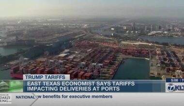 East Texas economist says Trump tariffs having impact on port deliveries, could raise prices