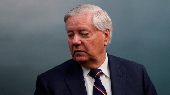 US Senator Lindsey Graham looks on in Capitol Hill in Washington, D.C., U.S., June 5, 2025. (Reuters)