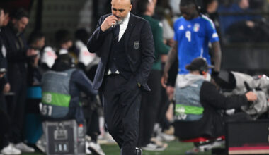 DORTMUND, GERMANY - MARCH 23: Luciano Spalletti, head coach of Italy looks on during the UEFA Nations League Quarterfinal Leg Two match between Germany and Italy at Football Stadium Dortmund on March 23, 2025 in Dortmund, Germany. (Photo by Stuart Franklin/Getty Images)