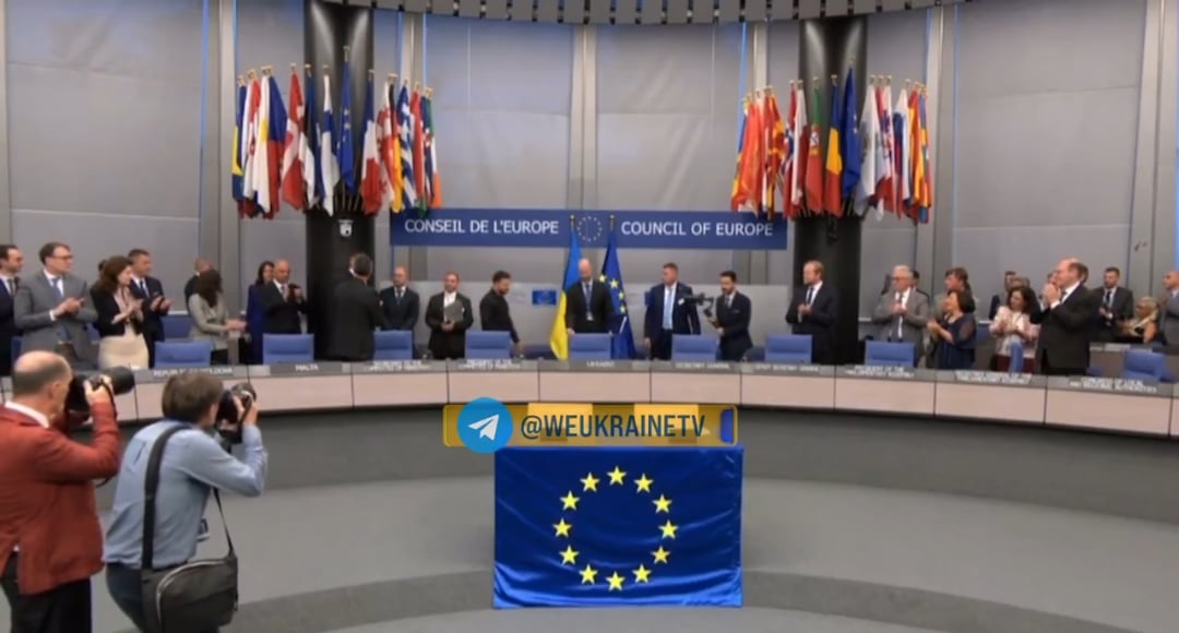 Zelensky was greeted with thunderous applause in the Council of Europe hall. 25.06.2025