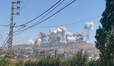 Israeli carpet bombing on south lebanon (nabateih) on 27 june 2025