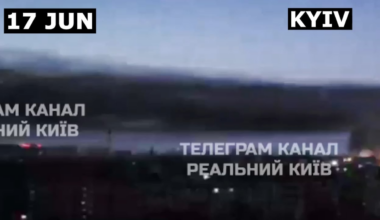 The use of cluster munitions in populated areas is an act of war crime.The moment when cluster munitions hit Kyiv.