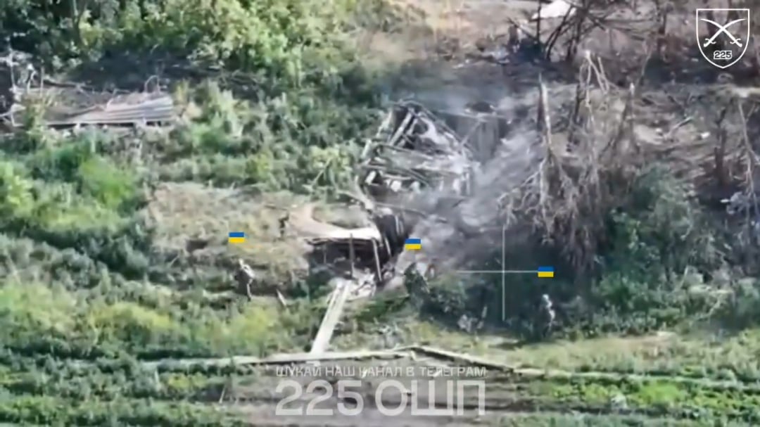 Ukrainian soldiers of the 225th Separate Assault Regiment cleared an important Russian stronghold in the Kursk region. June 2025 [Published 03.06.2025]