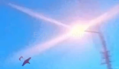 Ukrainian long-range drone AN-196 Liutyi destroy Russian high-voltage transmission tower. Saratov Oblast, Russia. 06.06.2025