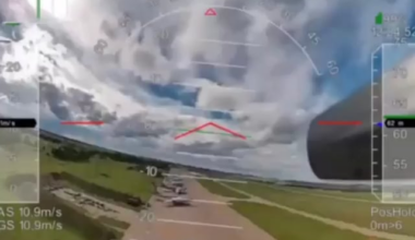 Full Footage Of Drones Attacking Olenya Airbase (no watermark)