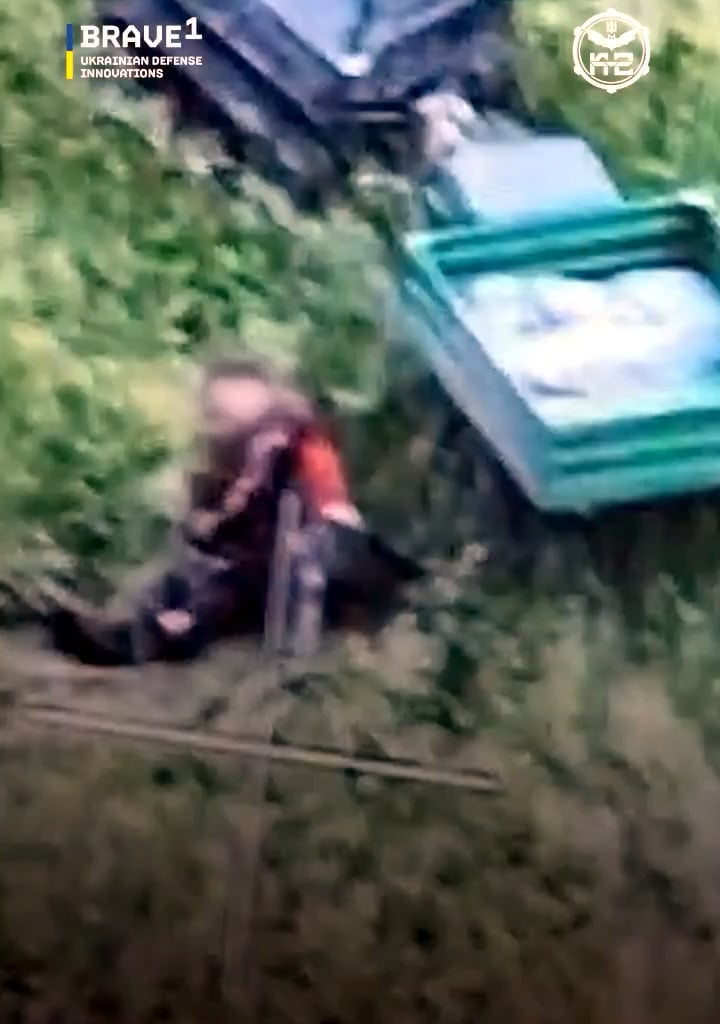 Ukrainian drone footage shows how a wounded soldier of the K-2 Battalion of the 54th Mechanized Brigade is getting rescued by a remotely controlled unmanned ground vehicle.