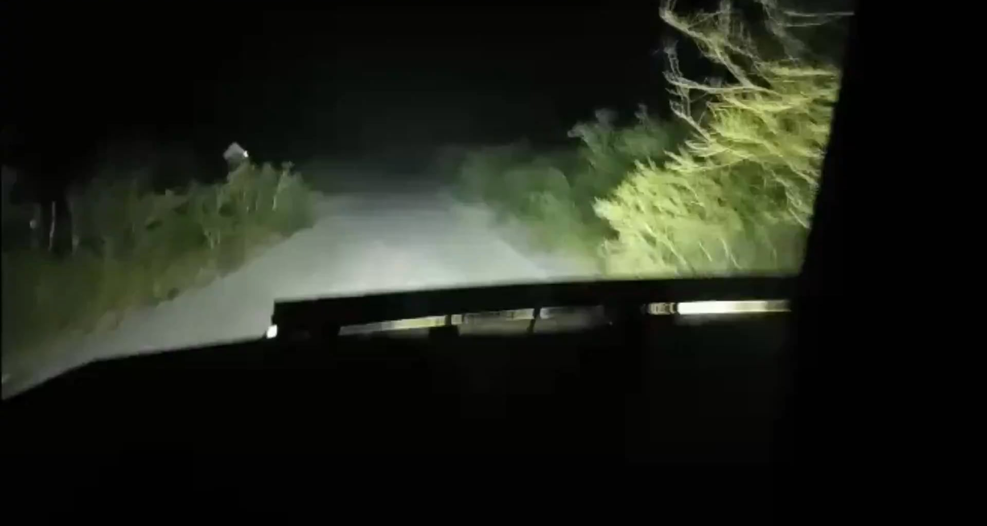 A CDN (Cártel del Noreste) technicals chase and shoot CDG (Cártel del Golfo) narco tank from point-blank range during the Battle of Doctor Coss. (14–15 October 2021, Nuevo León, Mexico)