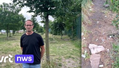 "Draag geen sandalen op Sinksenfoor": buurtbewoners waarschuwen voor rondslingerende drugsspuiten | VRT NWS: nieuws