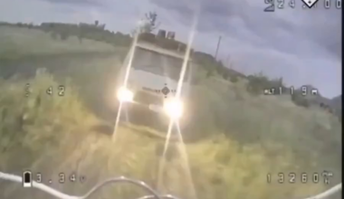 FPV pilots of the Ukrainian 100th Mechanized Brigade. attack Russian equipment and infantry in Eastern Ukraine. They also use fiber optic drones to squeeze through windows or anti-drone netting to reach their targets.