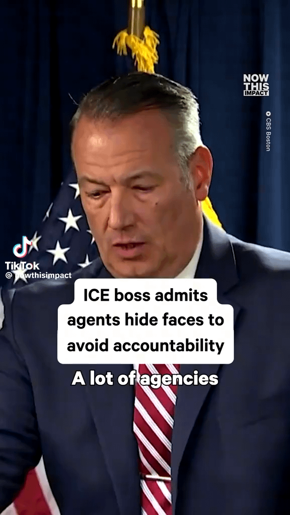 The head of ICE explained why his officers wear masks — and it's exactly what you'd expect: they don't want to be held accountable for treating immigrants like sh*t.