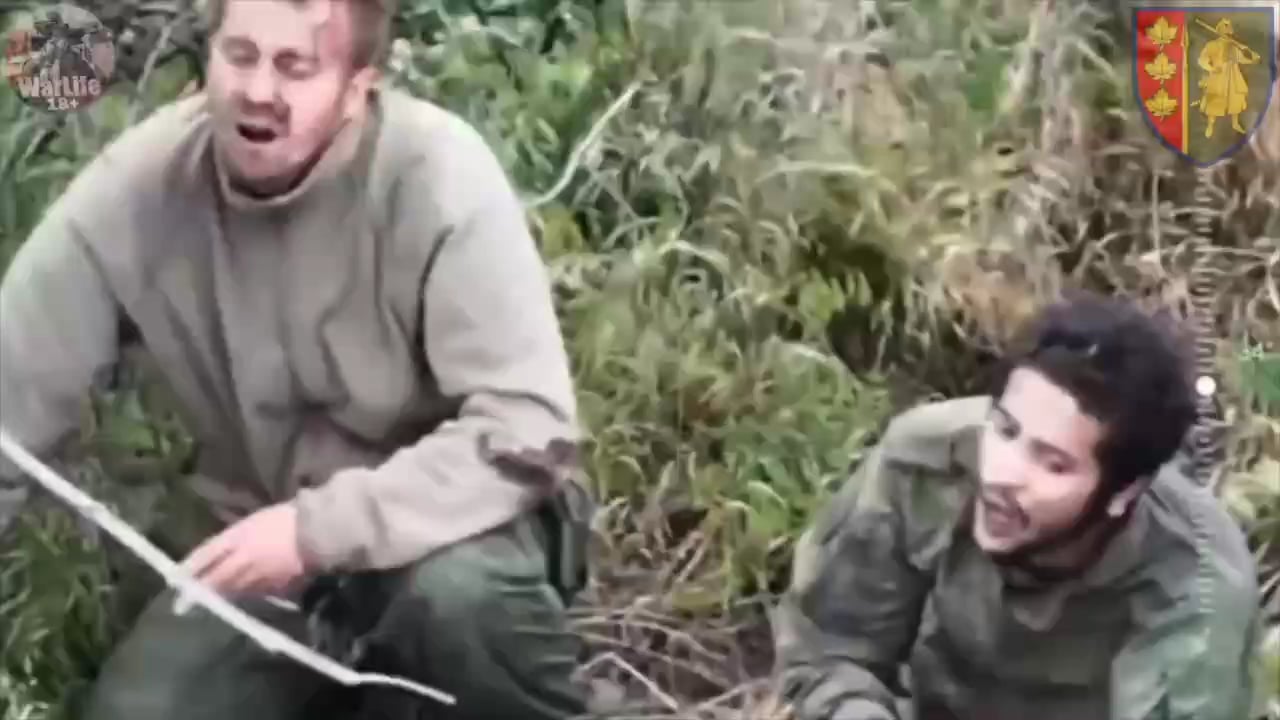 Two foreigners fighting for Russia surrender to a Ukrainian drone in the Zaporizhia direction