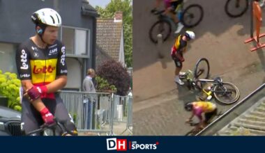 La poisse poursuit Arnaud De Lie : le champion de Belgique a lourdement chuté sur l'Antwerp Port Epic