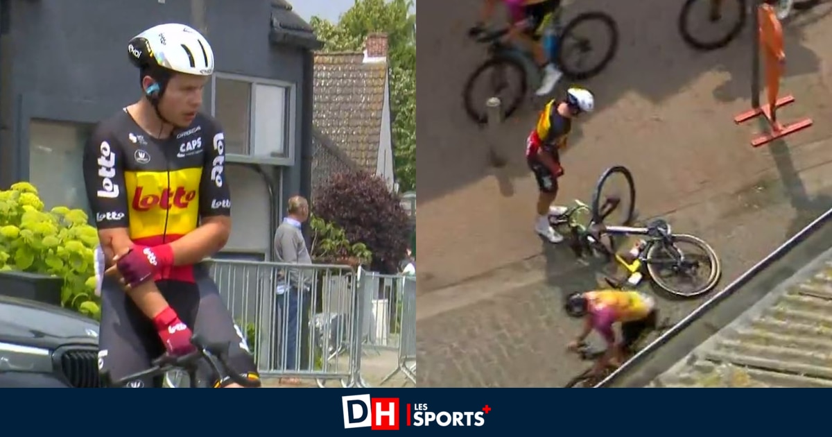 La poisse poursuit Arnaud De Lie : le champion de Belgique a lourdement chuté sur l'Antwerp Port Epic