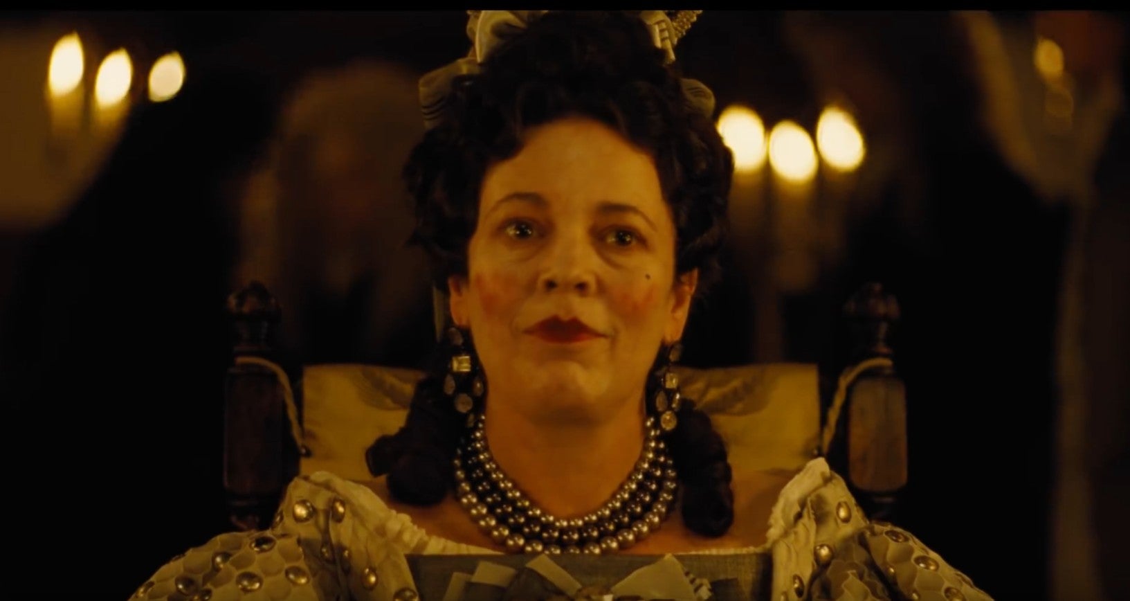 Olivia Colman as Queen Anne in ‘The Favourite’