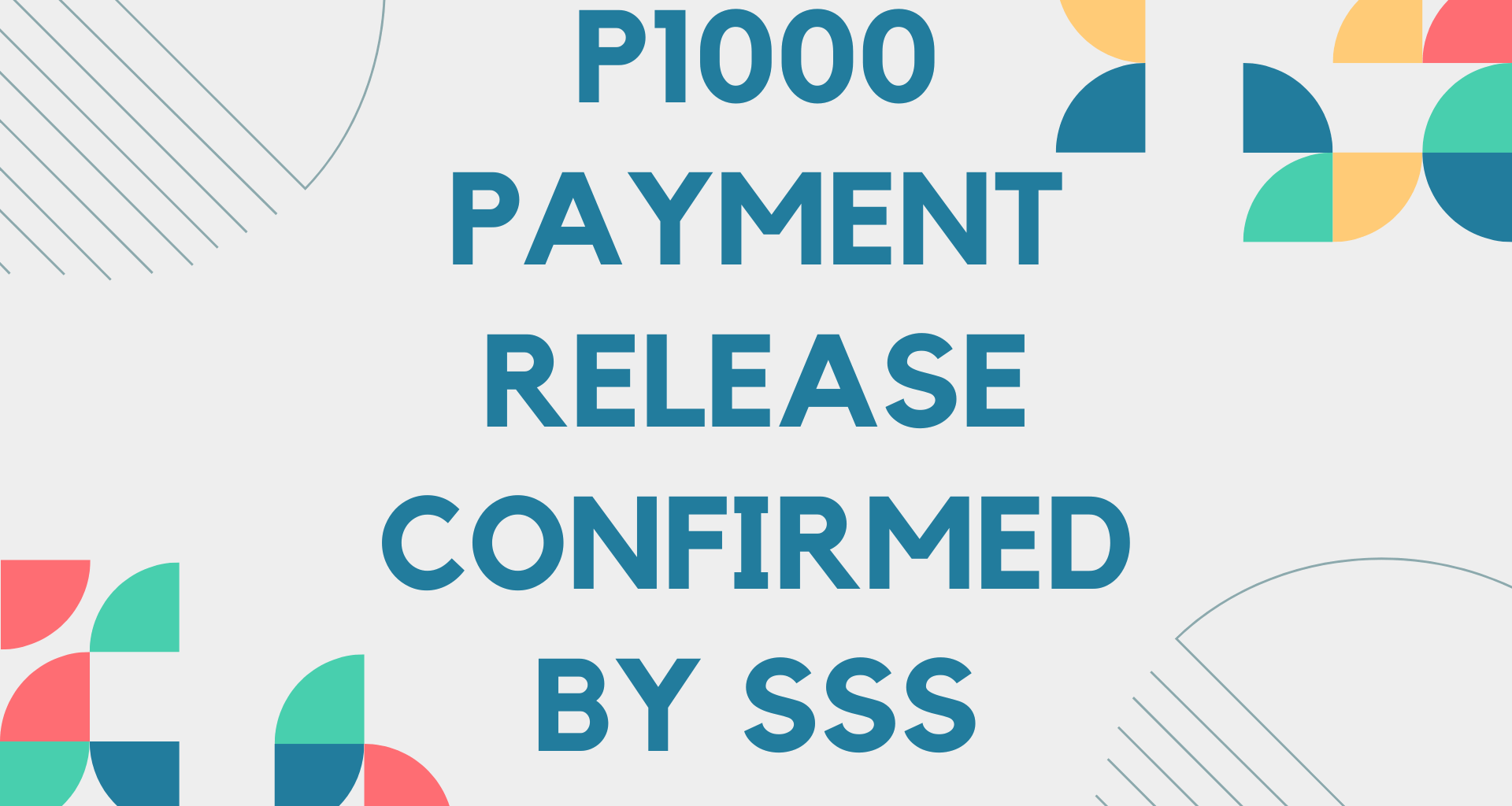 P1000 Payment Release Confirmed