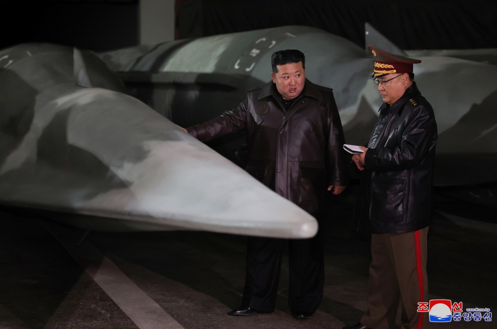 North Korean Supreme Leader Kim Jong-Un evaluating military weapons. Photo: Korean Central News Agency (KCNA)