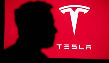 Portrait On A Red Background Of Elon Musk, CEO Of Tesla