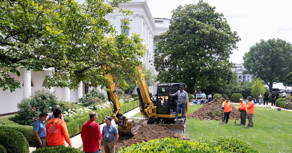 Donald Trump Bulldozes the White House Rose Garden