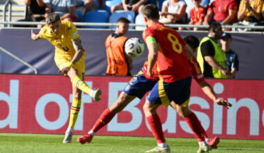 România U21 - Spania U21 1-2, în Grupa A de la Campionatul European. „Tricolorii” au nevoie de o minune pentru a se califica în sferturi