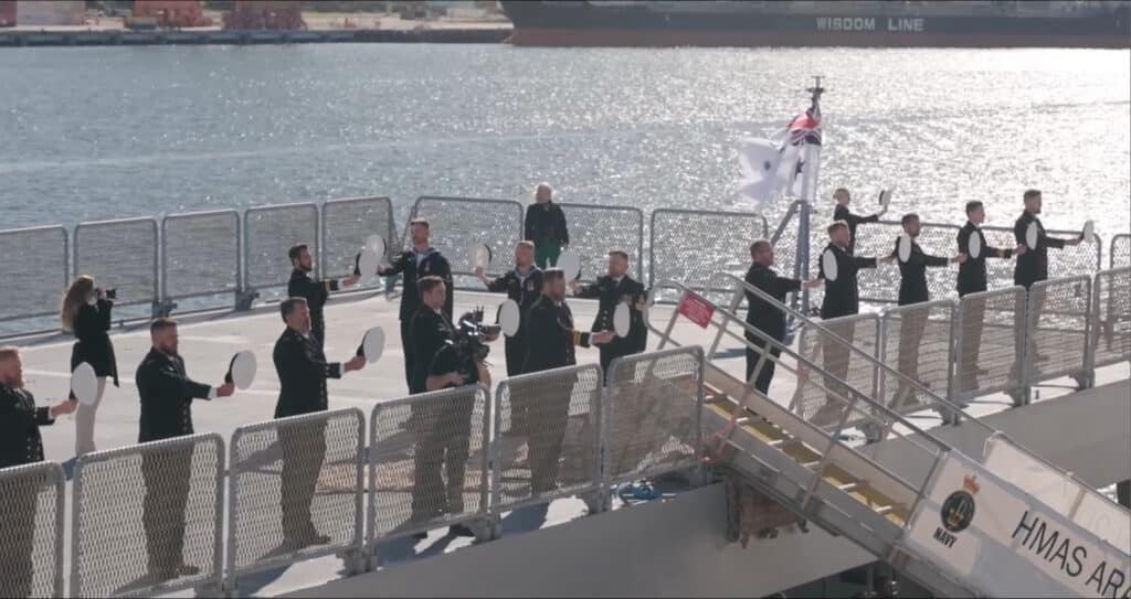 Royal Australian Navy Commissions New OPV HMAS Arafura