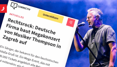 Njemački list: Thompson se slika s neonacistima, a naša firma je ključna za koncert