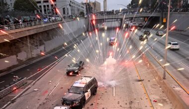 LA protests live: Trump demands ‘bring in the troops’ after dozens arrested and reports of looting