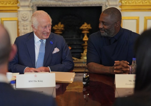 PA REVIEW OF THE YEAR 2024 File photo dated 12/07/24: King Charles III (left) and Idris Elba attending an event for The King's Trust to discuss youth opportunity, at St James's Palace in central London. The King and Mr Elba, an alumnus of The King's Trust (formerly known as The Prince's Trust), are meeting about the charity's ongoing work to support young people, and creating positive opportunities and initiatives which might help address youth violence in the UK, as well as the collaboration in Sierra Leone between the Prince's Trust International and the Elba Hope Foundation. Issue date: Monday December 16, 2024. PA Photo. See PA story SOCIAL Review2024 Pictures. Photo credit should read: Yui Mok/PA Wire