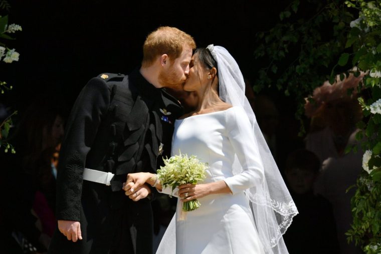 File photo dated 19/05/18 of Prince Harry and Meghan Markle kissing as they leave St George's Chapel in Windsor Castle after their wedding. Issue date: Monday May 19, 2025. PA Photo. The Duchess of Sussex has thanked those ???who have loved and supported us throughout our love story???, as she and the Duke of Sussex celebrated their seventh wedding anniversary. Meghan posted an image on Instagram of a notice board featuring a collection of snapshots of the couple from their private photo album, with the message: ???Seven years of marriage. A lifetime of stories. See PA story ROYAL Sussex. Photo credit should read: Ben Birchall/PA Wire
