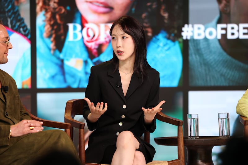 NAPA, CALIFORNIA - JUNE 10: Sumin Lee, Co-Founder, Beauty of Joseon speaks onstage at "Connection in the Age of Disruption" during The Business of Beauty Global Forum 2025 presented by The Business of Fashion at Stanly Ranch on June 10, 2025 in Napa, California. (Photo by Monica Schipper/Getty Images for The Business of Fashion)