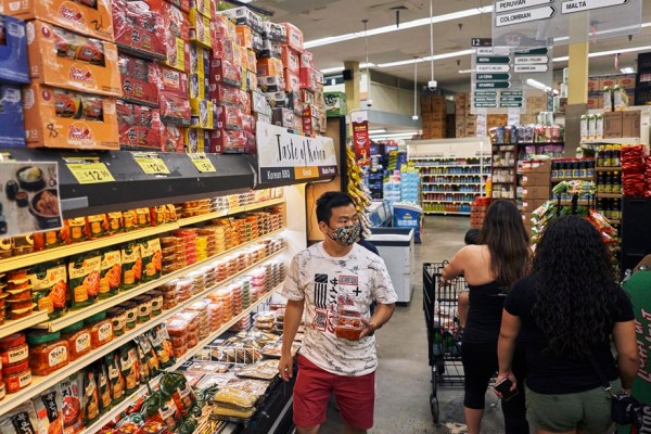 The Korean section at Food Bazaar on Northern Boulevard in Queens on July 25, 2021. With BTS poised to reunite, “Squid Game” returning and a Broadway show winning awards, the Korean cultural wave keeps on rolling.