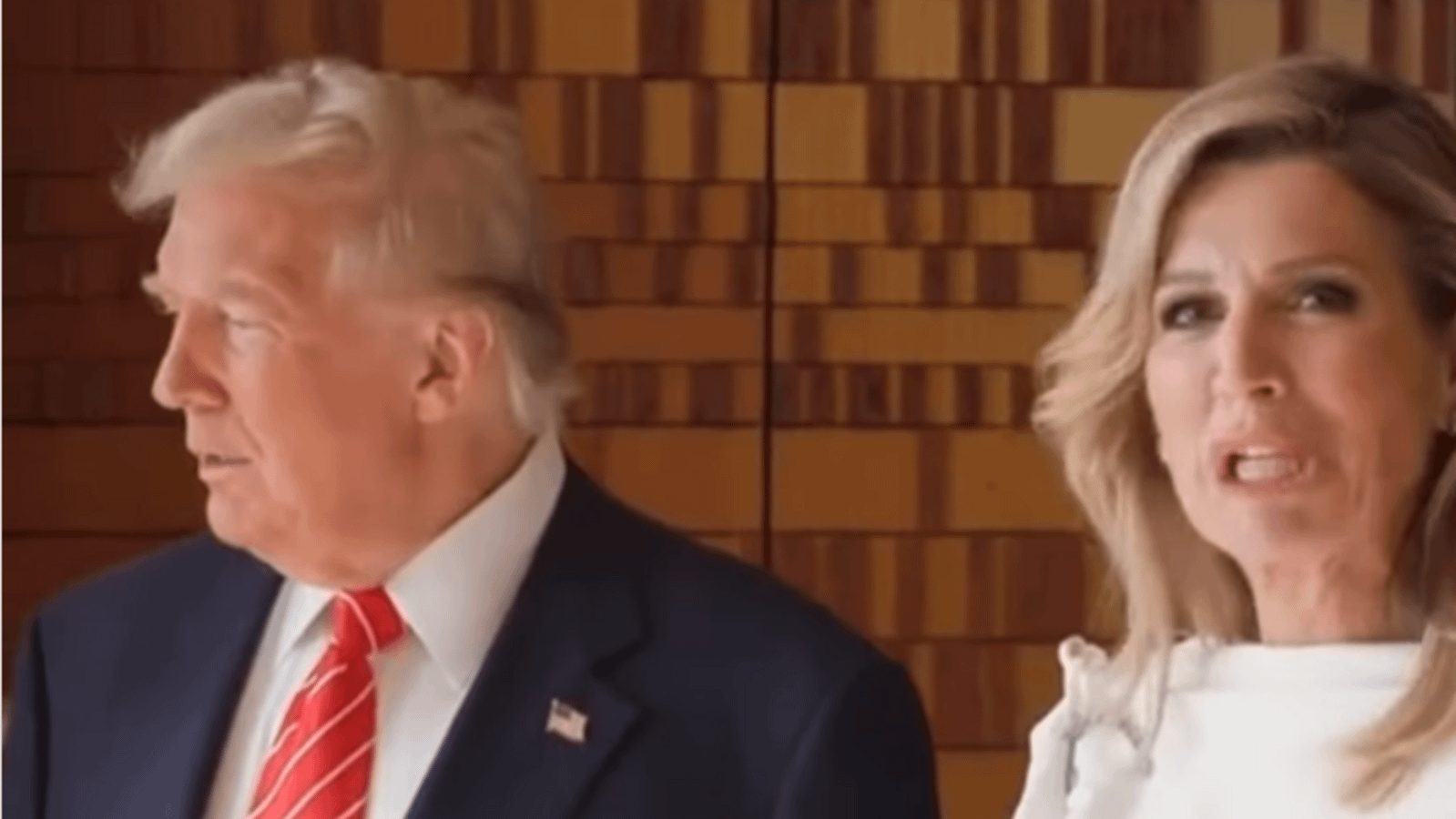 Queen Maxima of Netherlands appears to mock Trump’s expressions in viral video
