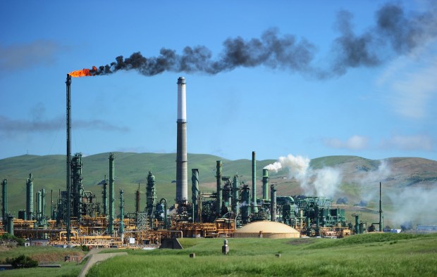 The Valero Refinery in Benicia was one of four refineries in the SF Bay Area that did not meet air quality requirements for compliance with the Bay Area Quality Management District. (Chris Riley/Times-Herald)