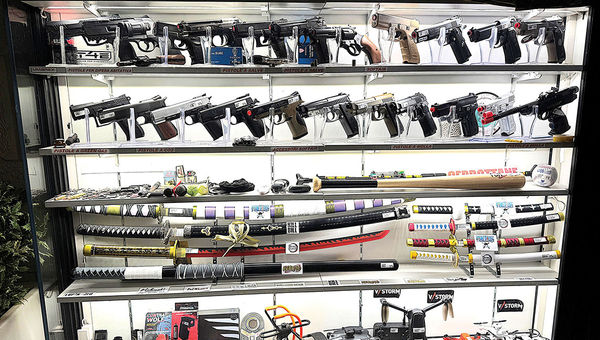 San Marino has liberal firearm laws, and weapon shops sit cheek-by-jowl with souvenir and toy stores.