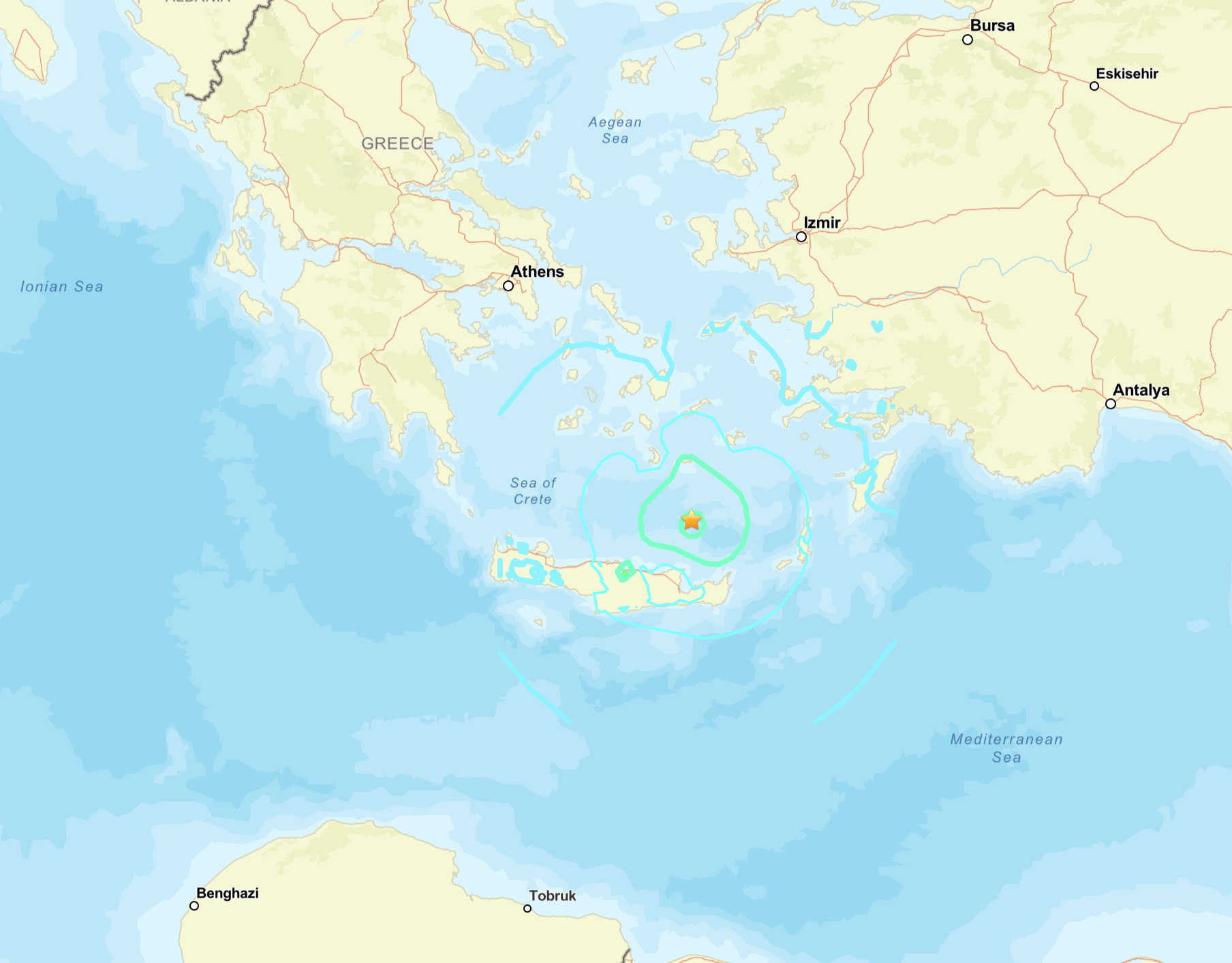 The magnitude 6.1 earthquake struck off the northern coast of Crete last week