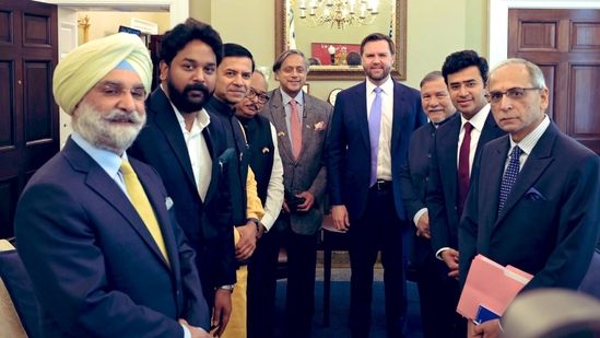 Congress MP Shashi Tharoor shared the meeting details in a post on X. (X/ShashiTharoor )