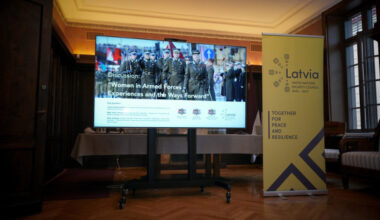 Latvia and Finland discuss the role of women in the armed forces