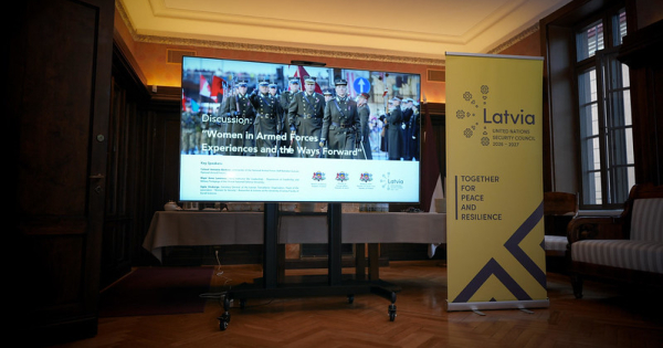 Latvia and Finland discuss the role of women in the armed forces