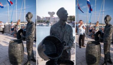 Dalmatia’s most most devoted romantic gets bronze tribute in Vodice